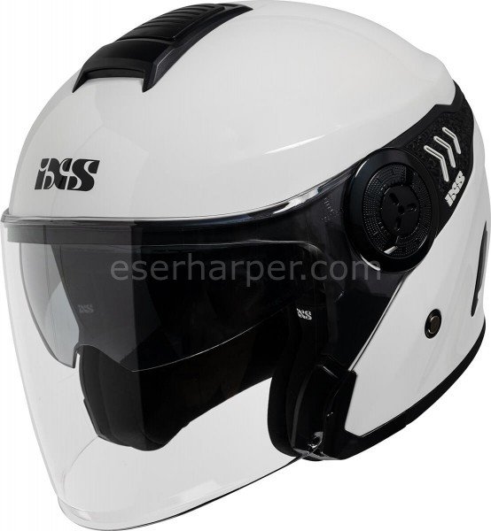 JET HELMET IXS100 1.0 WHITE GLOSSY