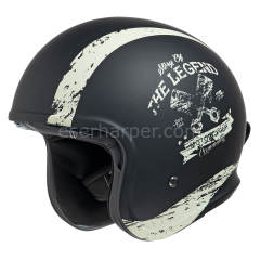 JET HELMET IXS880 2.0 BLACK MAT-IVORY