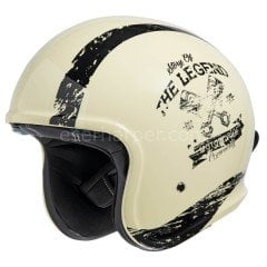 JET HELMET IXS880 2.0 IVORY MAT-BLACK