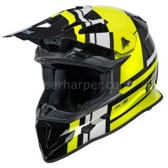 MOTOCROSS HELMET IXS361 2.3 BLACK-YELLOW-GREY