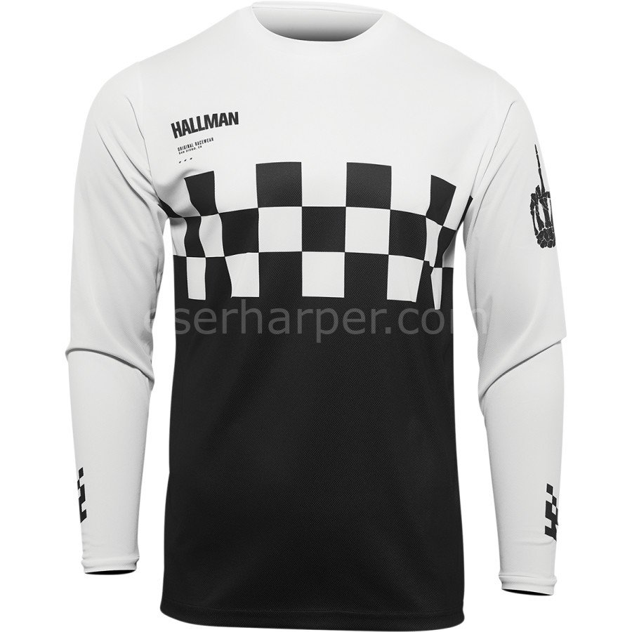 HALLMAN DIFFER CHEQ BLACK/WHITE JERSEY