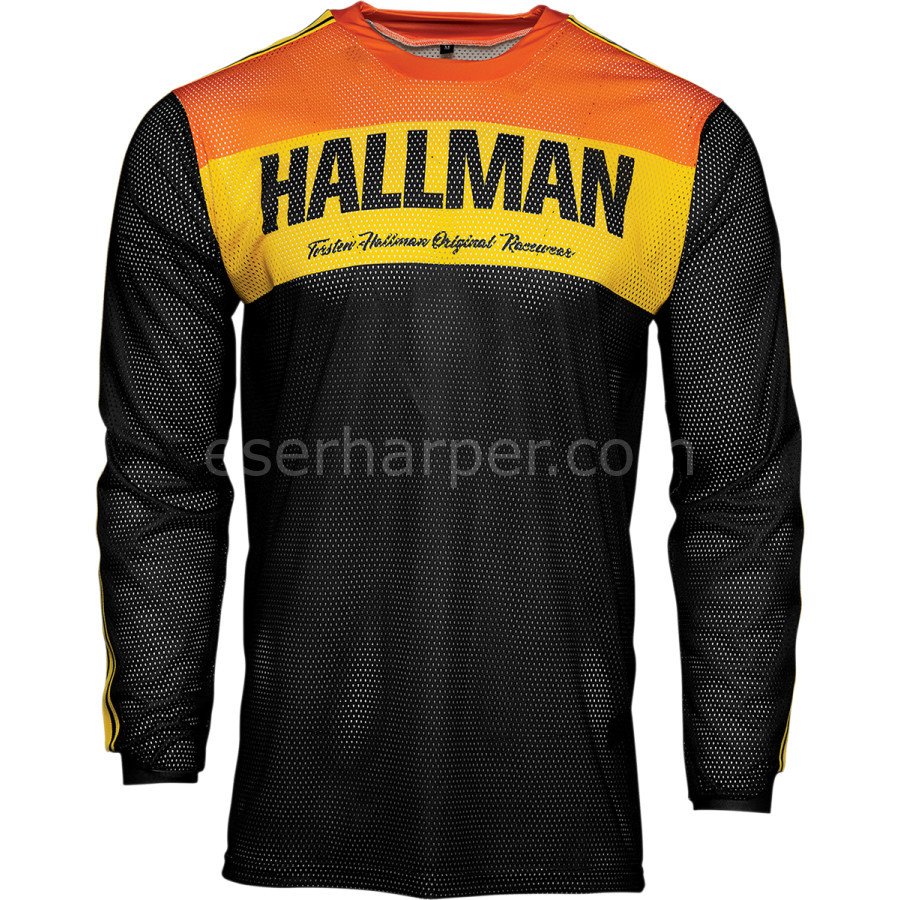 HALLMAN TAPID BLACK/ORANGE AIR JERSEY