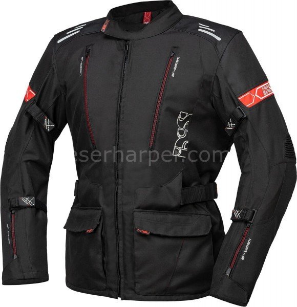 TOUR JACKET LORIN-ST BLACK-RED