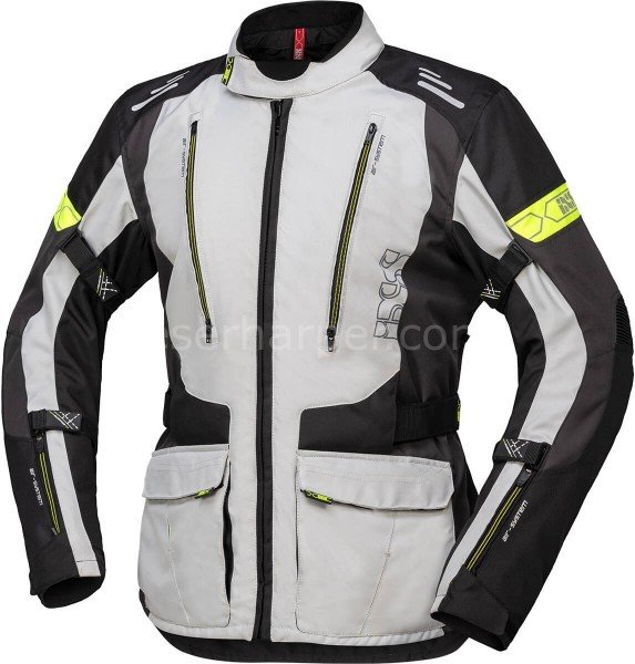 TOUR JACKET LORIN-ST LIGHT GREY-BLACK-NEON YELLOW