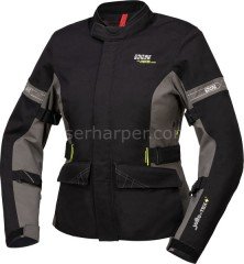 TOUR WOMEN`S JACKET LAMINATE-ST-PLUS BLACK-GREY