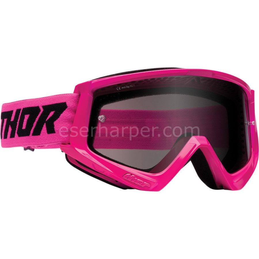 COMBAT RACER SAND FLO PINK BLACK GOGGLE