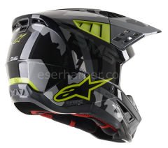 Supertech M5 Rover MX Helmet Gray, Gloss, Fluorescent Yellow