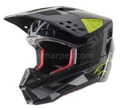 Supertech M5 Rover MX Helmet Gray, Gloss, Fluorescent Yellow