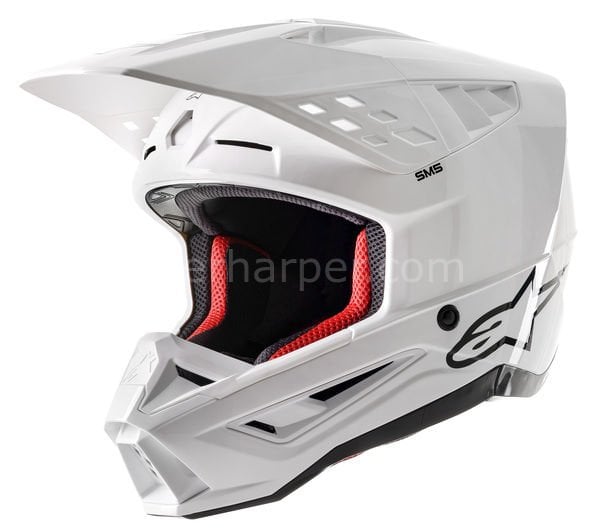 Supertech M5 Solid MX Helmet White