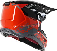 Supertech M8 Radium MX Helmet Gloss, Red, Gray, Black