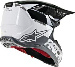 Supertech M8 Radium MX Helmet Gloss, White, Gray, Black