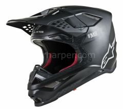 Supertech M8 Solid MX Helmet Matte Matte, Black, White