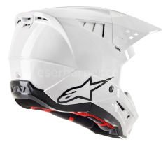 Supertech M8 Solid MX Helmet White