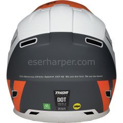 REFLEX CUBE LIGHT GRAY RED ORANGE HELMET