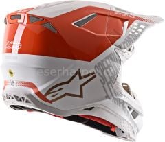 Supertech M8 Triple MX Helmet Orange, White