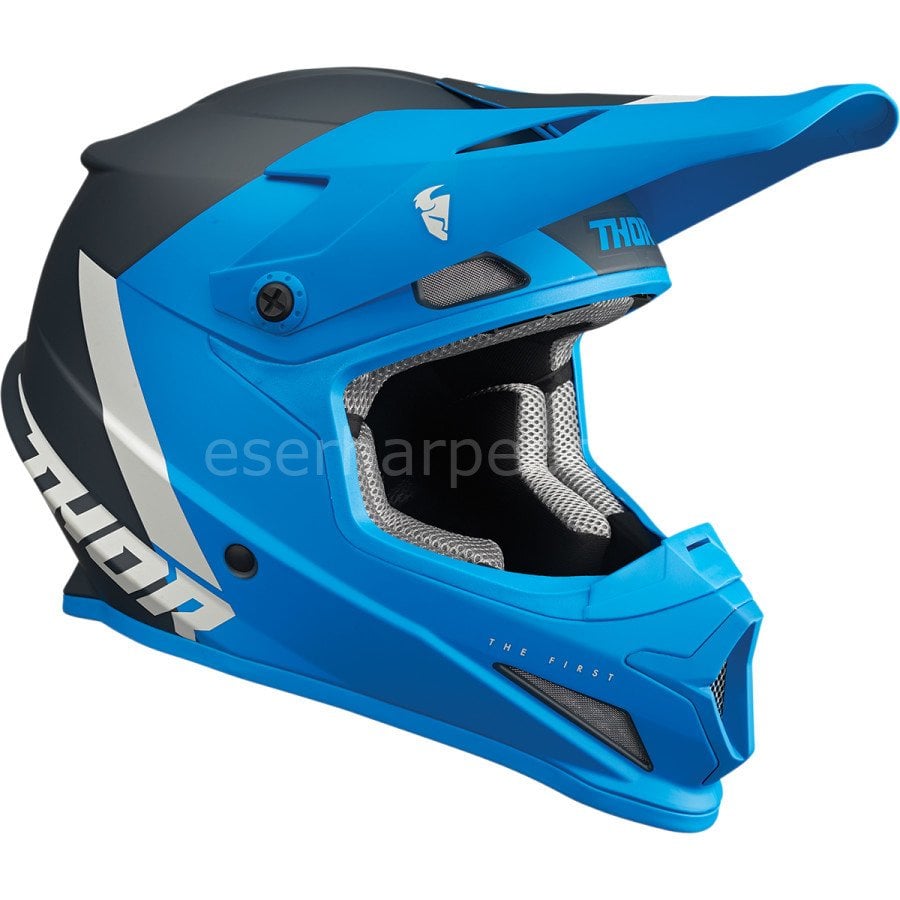 SECTOR CHEV BLUE LIGHT GRAY HELMET