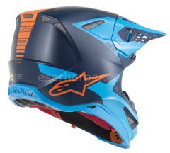 Supertech M10 Meta MX Helmet Matte, Orange, Blue