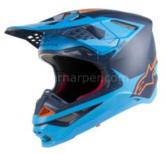 Supertech M10 Meta MX Helmet Matte, Orange, Blue