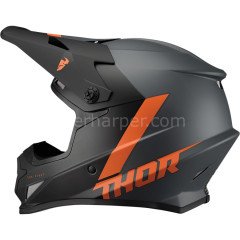 SECTOR CHEV CHARCOAL ORANGE HELMET