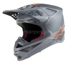 Supertech M10 Meta MX Helmet Matte, Orange, Gray
