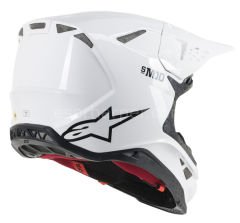 Suptertech M10 Solid MX Helmet White