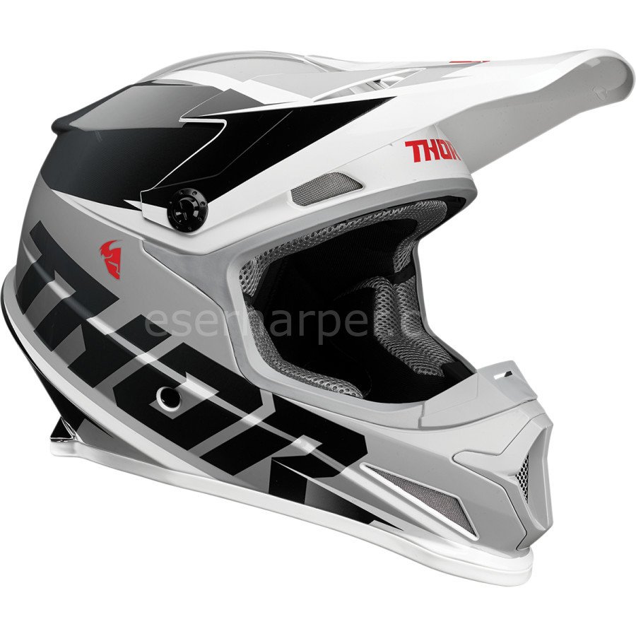 SECTOR FADER BLACK WHITE HELMET
