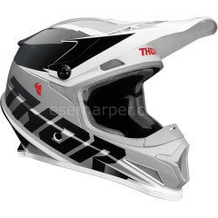 SECTOR FADER BLACK WHITE HELMET