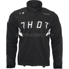 WARM UP JACKET BLACK WHITE