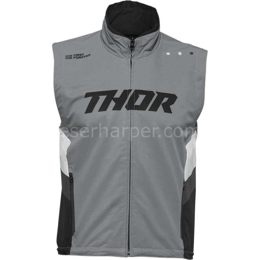 WARM UP VEST GRAY BLACK