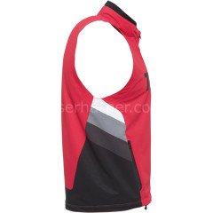 WARM UP VEST RED BLACK