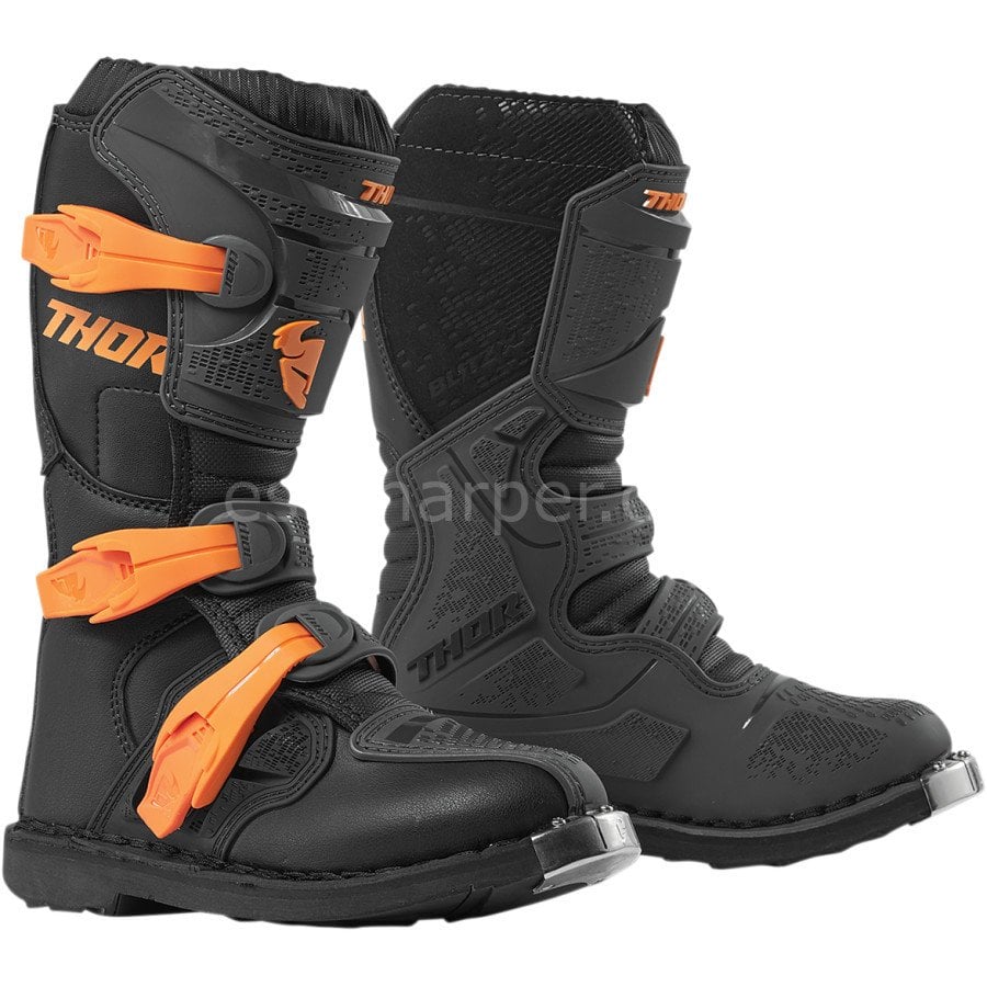 YOUTH BLITZ XP CHARCOAL ORANGE BOOT