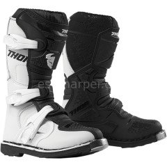 YOUTH BLITZ XP WHITE BLACK BOOT