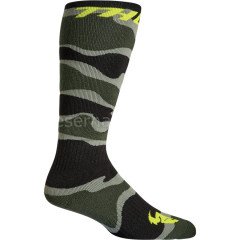 YOUTH MX CAMO GREEN ACID SOCKS