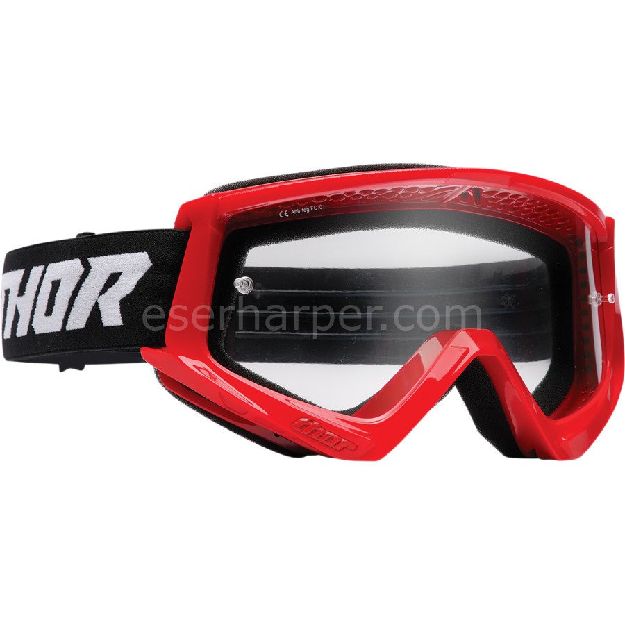 YOUTH COMBAT RACER RED BLACK GOGGLE
