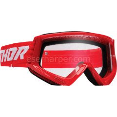 YOUTH COMBAT RACER RED WHITE GOGGLE