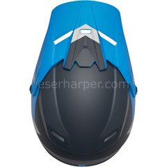 YOUTH SECTOR CHEV BLUE LIGHT GRAY HELMET