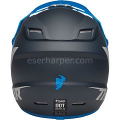 YOUTH SECTOR CHEV BLUE LIGHT GRAY HELMET