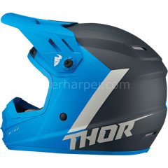 YOUTH SECTOR CHEV BLUE LIGHT GRAY HELMET