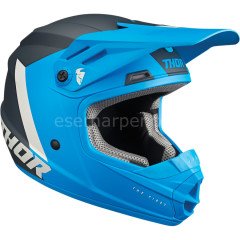YOUTH SECTOR CHEV BLUE LIGHT GRAY HELMET