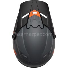 YOUTH SECTOR CHEV CHARCOAL ORANGE HELMET