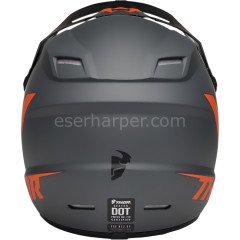 YOUTH SECTOR CHEV CHARCOAL ORANGE HELMET