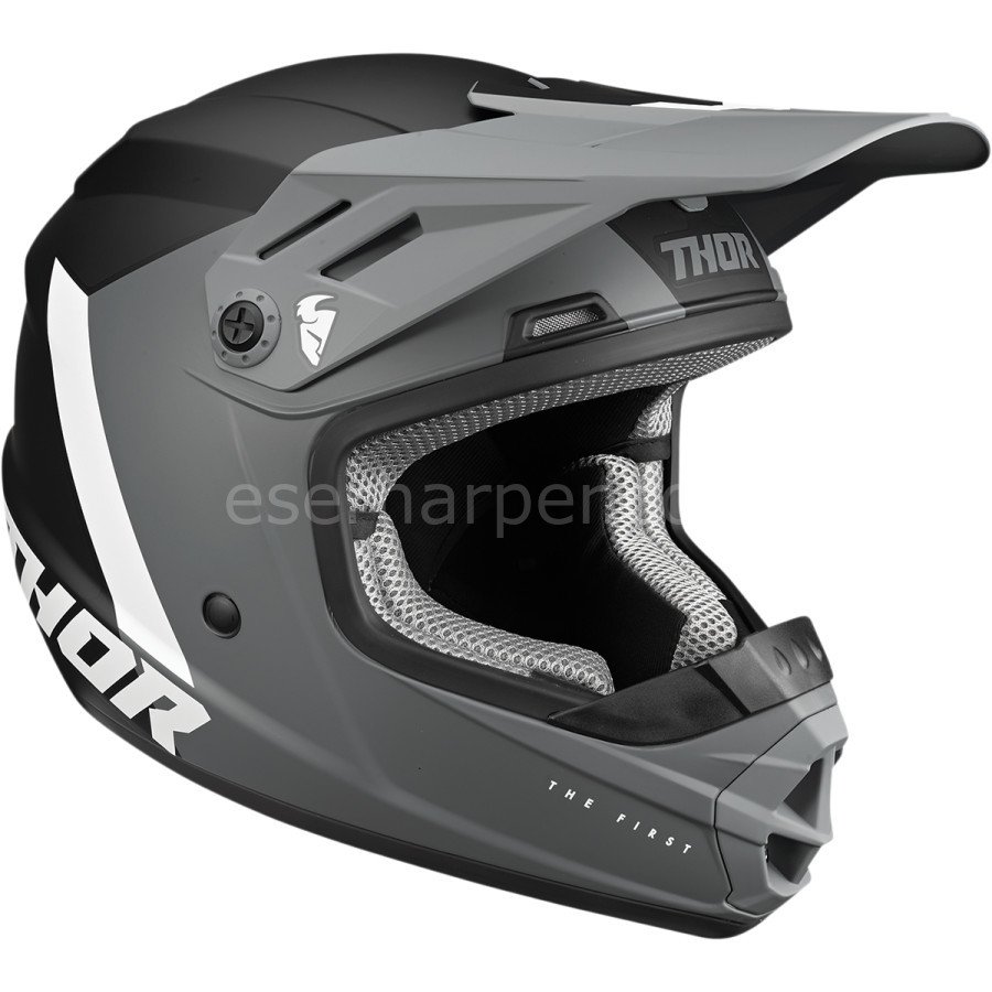 YOUTH SECTOR CHEV GRAY BLACK HELMET