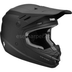 YOUTH SECTOR SOLID BLACK HELMET
