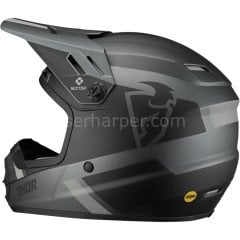 YOUTH SECTOR SPLIT CHARCOAL BLACK MIPS HELMET