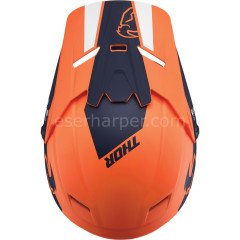 YOUTH SECTOR SPLIT ORANGE NAVY MIPS HELMET