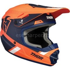 YOUTH SECTOR SPLIT ORANGE NAVY MIPS HELMET