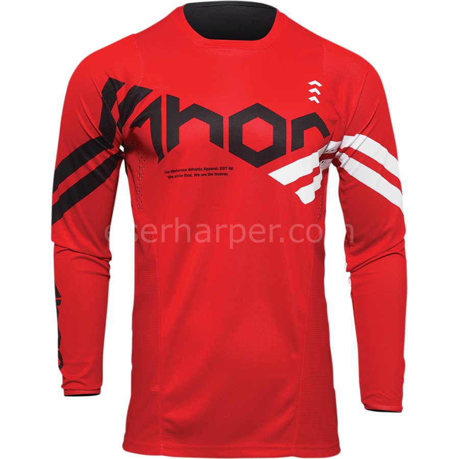 YOUTH PULSE CUBE RED WHITE JERSEY