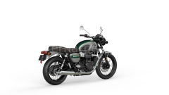 BONNEVILLE T100 GOLD LINE SILVER ICE / COMPETITION GREEN