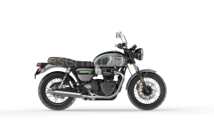 BONNEVILLE T100 GOLD LINE SILVER ICE / COMPETITION GREEN
