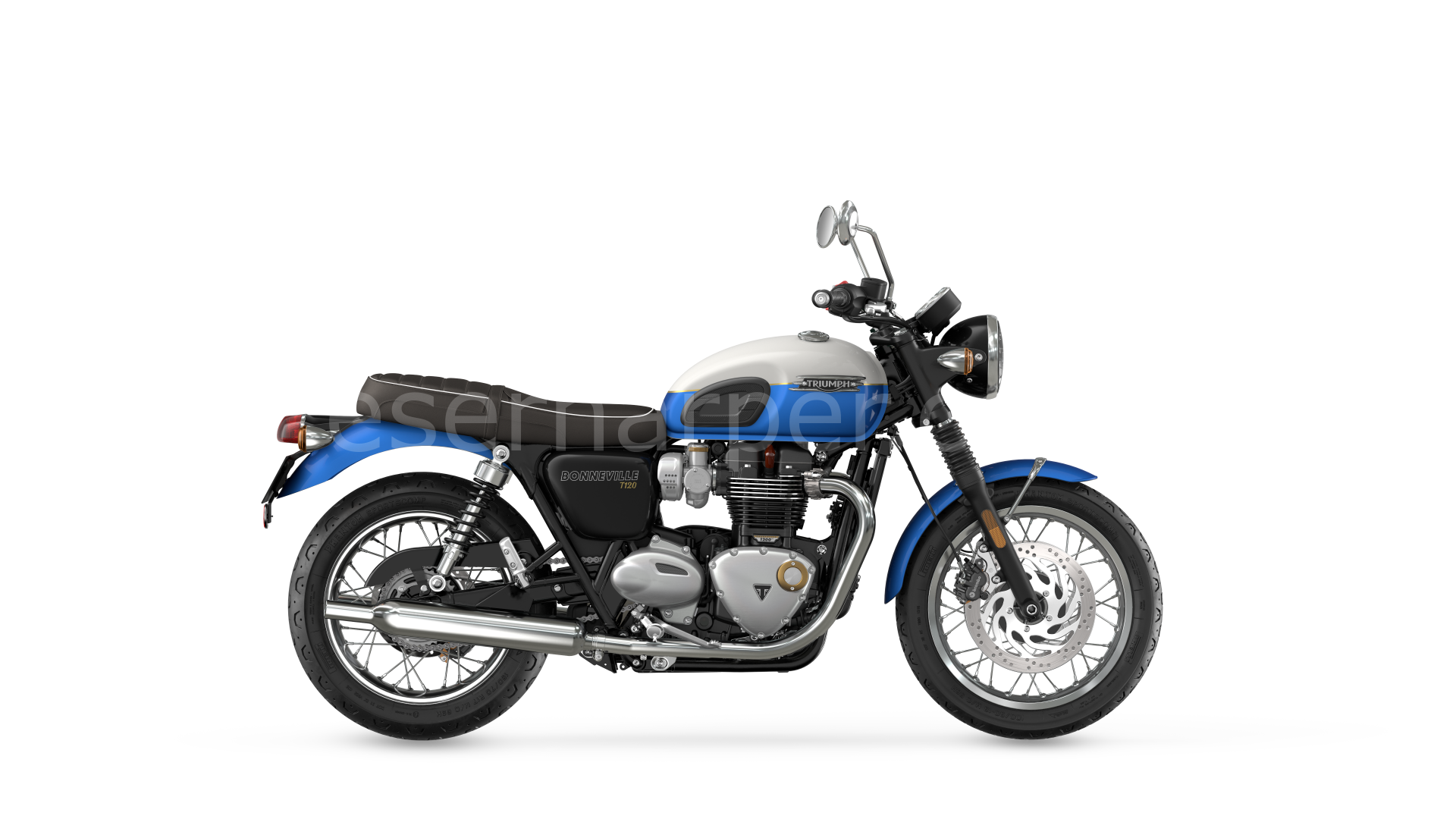 BONNEVILLE T120 AEGEAN BLUE / FUSION WHITE